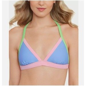 Salt Women's X-Back Triangle Bikini Top Swimwear Multi, Medium